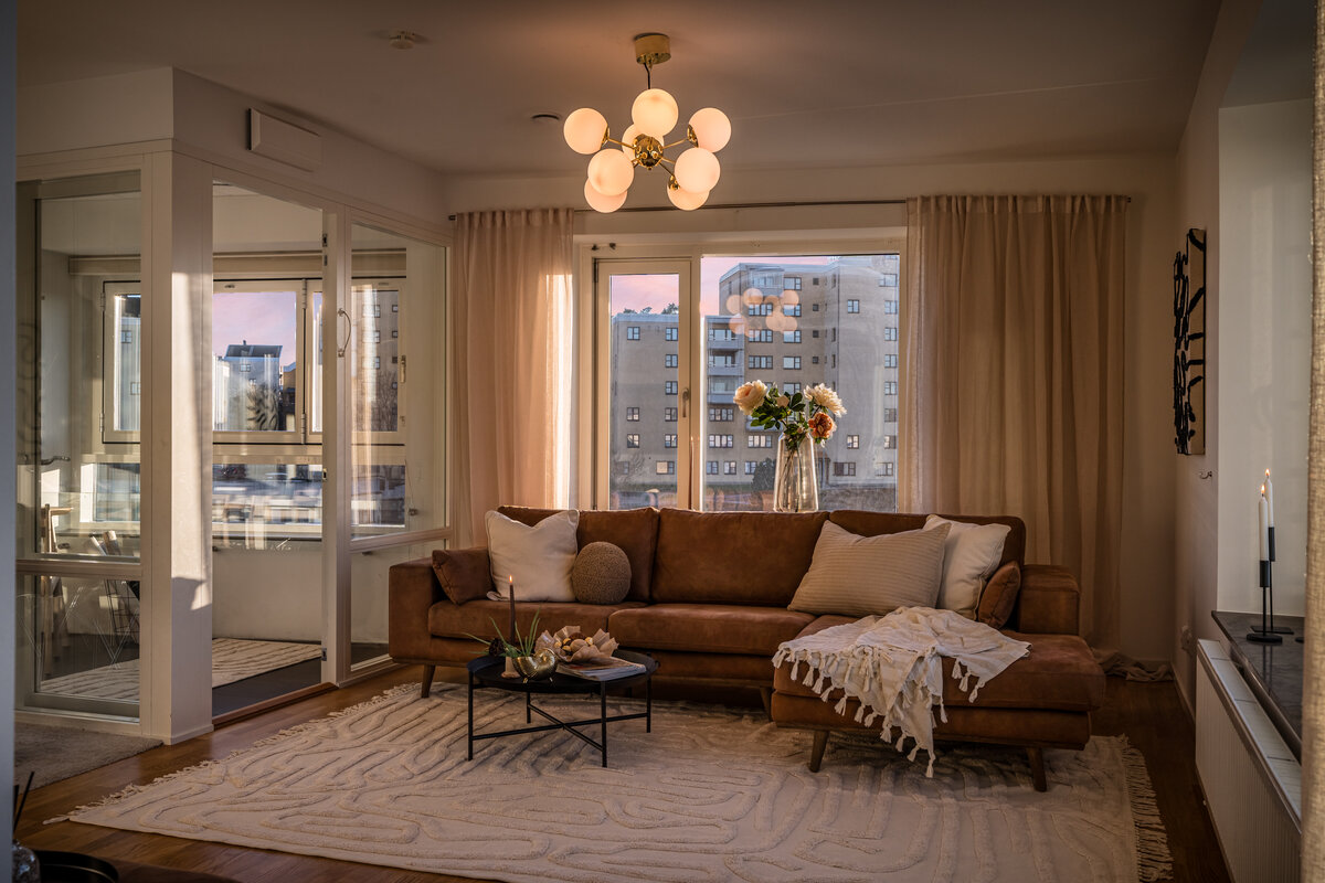 Modern apartment living space